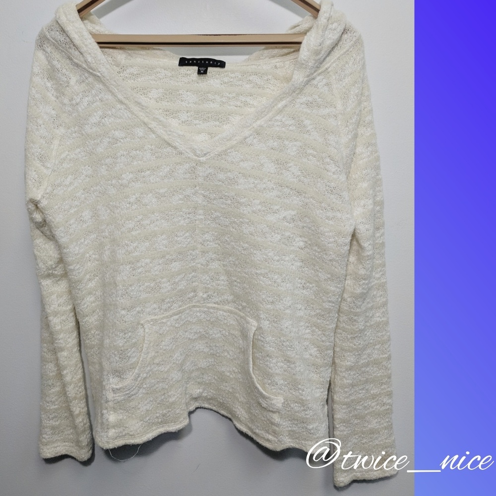 Anthropologie Sanctuary Soft Hooded Sweater